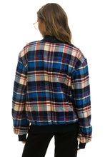 Carregar imagem no visualizador da galeria, PLAID UNISEX VARSITY JACKET - PATRIOT PLAID Flannel Aviator Nation