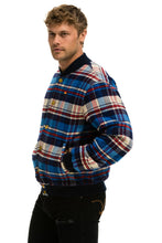 Carregar imagem no visualizador da galeria, PLAID UNISEX VARSITY JACKET - PATRIOT PLAID Unisex Outerwear Aviator Nation