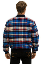 Carregar imagem no visualizador da galeria, PLAID UNISEX VARSITY JACKET - PATRIOT PLAID Unisex Outerwear Aviator Nation