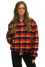 Cargar imagen en el visor de la galería, PLAID UNISEX VARSITY JACKET - RUGBY PLAID Flannel Aviator Nation