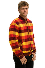 Cargar imagen en el visor de la galería, PLAID UNISEX VARSITY JACKET - SURFY PLAID Unisex Outerwear Aviator Nation