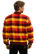 Cargar imagen en el visor de la galería, PLAID UNISEX VARSITY JACKET - SURFY PLAID Unisex Outerwear Aviator Nation