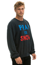Cargar imagen en el visor de la galería, PRAY FOR SNOW RELAXED CREW SWEATSHIRT - CHARCOAL Sweatshirt Aviator Nation
