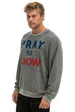 Cargar imagen en el visor de la galería, PRAY FOR SNOW RELAXED CREW SWEATSHIRT - HEATHER Sweatshirt Aviator Nation