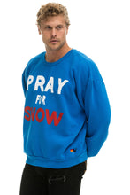 Cargar imagen en el visor de la galería, PRAY FOR SNOW RELAXED CREW SWEATSHIRT - OCEAN Sweatshirt Aviator Nation