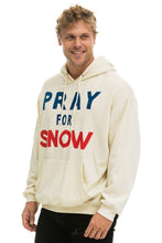 将图片加载到图库查看器，PRAY FOR SNOW RELAXED PULLOVER HOODIE - VINTAGE WHITE Hoodie Aviator Nation