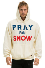 将图片加载到图库查看器，PRAY FOR SNOW RELAXED PULLOVER HOODIE - VINTAGE WHITE Hoodie Aviator Nation