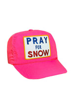 Load image into Gallery viewer, PRAY FOR SNOW - VINTAGE NYLON TRUCKER HAT HATS Aviator Nation NEON PINK