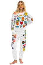 Load image into Gallery viewer, PRESALE: VINTAGE PATCH RELAXED CREW SWEATSHIRT - WHITE Sweatshirt Aviator Nation