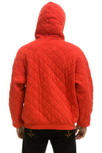 Cargar imagen en el visor de la galería, QUILTED RELAXED PULLOVER HOODIE - RED Hoodie Aviator Nation