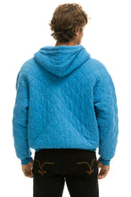 Cargar imagen en el visor de la galería, QUILTED ZIP HOODIE RELAXED - OCEAN Hoodie Aviator Nation
