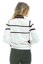Cargar imagen en el visor de la galería, RACER JACKET WHITE // BLACK Women&#39;s Outerwear Aviator Nation