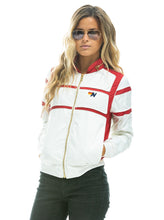 Cargar imagen en el visor de la galería, RACER JACKET - WHITE // CHERRY Women&#39;s Outerwear Aviator Nation