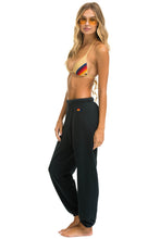 Cargar imagen en el visor de la galería, RAINBOW EMBROIDERY SWEATPANTS - CHARCOAL Women&#39;s Sweatpants Aviator Nation