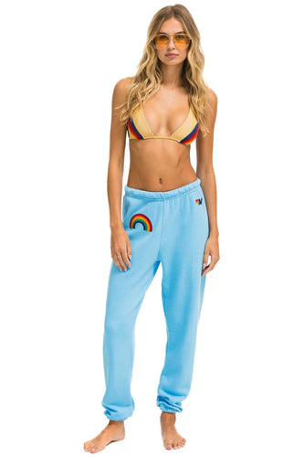 RAINBOW EMBROIDERY SWEATPANTS - SKY Women's Sweatpants Aviator Nation