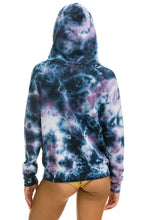 Carregar imagem no visualizador da galeria, RELAXED HAND DYED ZIP HOODIE - TIE DYE BLUE PURPLE Hoodie Aviator Nation
