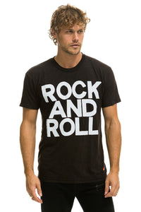 ROCK AND ROLL TEE - BLACK Tees Aviator Nation