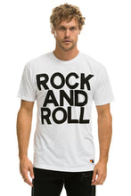 Load image into Gallery viewer, ROCK AND ROLL TEE - WHITE Tees Aviator Nation