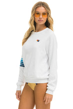 Carregar imagem no visualizador da galeria, RUGBY STITCH SWEATSHIRT - WHITE // BLUE Sweatshirt Aviator Nation