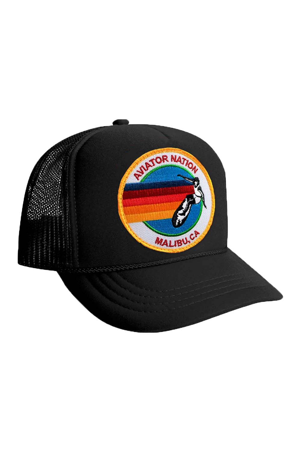 SIGNATURE BU - KIDS VINTAGE TRUCKER HAT Kid's Hat Aviator Nation OS BLACK