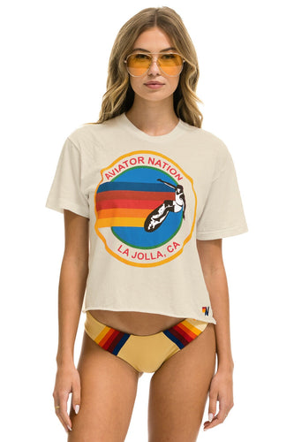 SIGNATURE LA JOLLA BOYFRIEND TEE - VINTAGE WHITE Boyfriend Tee Aviator Nation