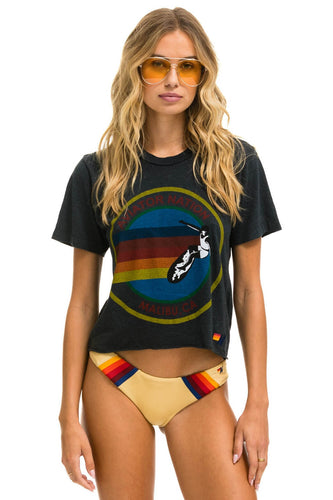 SIGNATURE MALIBU BOYFRIEND TEE - CHARCOAL Boyfriend Tee Aviator Nation