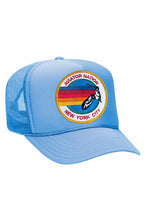 将图片加载到图库查看器，SIGNATURE NEW YORK CITY - VINTAGE LOW RISE TRUCKER HATS Aviator Nation LIGHT BLUE