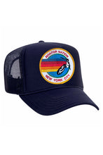 将图片加载到图库查看器，SIGNATURE NEW YORK CITY - VINTAGE LOW RISE TRUCKER HATS Aviator Nation NAVY