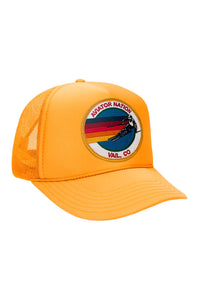 SIGNATURE VAIL - KIDS VINTAGE FOAM TRUCKER Kid's Hat Aviator Nation OS GOLD