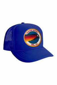 SIGNATURE VAIL - KIDS VINTAGE FOAM TRUCKER Kid's Hat Aviator Nation OS ROYAL
