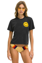 Last inn bildet i Galleri-visningsprogrammet, SMILEY 2 BOYFRIEND TEE - CHARCOAL Boyfriend Tee Aviator Nation