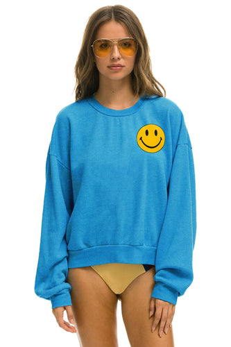 SMILEY 2 RELAXED SWEATSHIRT - OCEAN Sweatshirt Aviator Nation