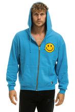 Carregar imagem no visualizador da galeria, SMILEY 2 RELAXED ZIP HOODIE - OCEAN Aviator Nation
