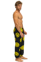 Last inn bildet i Galleri-visningsprogrammet, SMILEY REPEAT MENS SWEATPANTS - BLACK Men&#39;s Sweatpants Aviator Nation