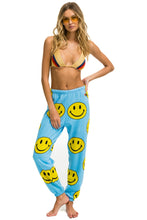 Last inn bildet i Galleri-visningsprogrammet, SMILEY REPEAT WOMENS SWEATPANTS - SKY Women&#39;s Sweatpants Aviator Nation