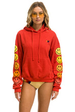 Carregar imagem no visualizador da galeria, SMILEY SUNSET RELAXED PULLOVER HOODIE - RED Hoodie Aviator Nation