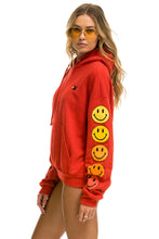 Carregar imagem no visualizador da galeria, SMILEY SUNSET RELAXED PULLOVER HOODIE - RED Hoodie Aviator Nation