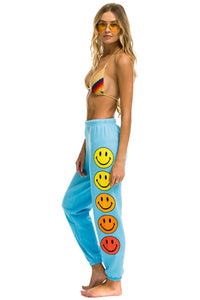 SMILEY SUNSET WOMENS SWEATPANTS - SKY Women's Sweatpants Aviator Nation