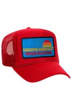 Load image into Gallery viewer, SONOMA HARVEST VINTAGE LOW RISE TRUCKER HAT HATS Aviator Nation OS RED