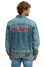 Load image into Gallery viewer, STOKED OVERSIZED CONCERT DENIM JACKET - VINTAGE Denim Jacket Aviator Nation
