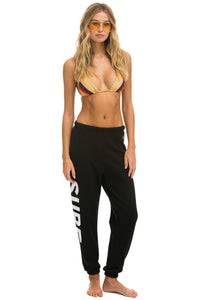 SURF SWEATPANTS - BLACK Women's Sweatpants Aviator Nation