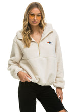 Load image into Gallery viewer, TEDDY APRES HOODED HALF ZIP JACKET - VINTAGE WHITE Women&#39;s Outerwear Aviator Nation