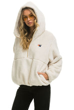 Load image into Gallery viewer, TEDDY APRES HOODED HALF ZIP JACKET - VINTAGE WHITE Women&#39;s Outerwear Aviator Nation