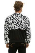 Carregar imagem no visualizador da galeria, TEDDY FLEECE UNISEX HALF ZIP COLOR BLOCK JACKET - ZEBRA Sweatshirt Aviator Nation