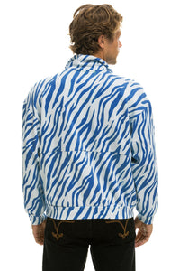 TEDDY FLEECE UNISEX HALF ZIP JACKET - BLUE TIGER Sweatshirt Aviator Nation