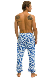 TIGER MEN'S SWEATPANTS - BLUE TIGER Men's Sweatpants Aviator Nation