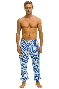 TIGER MEN'S SWEATPANTS - BLUE TIGER Men's Sweatpants Aviator Nation