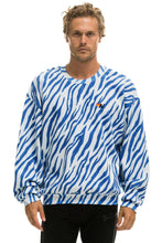 Load image into Gallery viewer, TIGER RELAXED FIT CREW SWEATSHIRT - BLUE TIGER Sweatshirt Aviator Nation