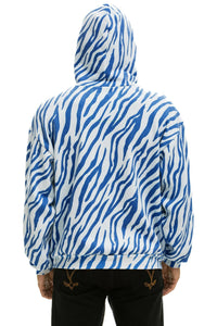 TIGER RELAXED ZIP HOODIE WITH POCKETS - BLUE TIGER Hoodie Aviator Nation