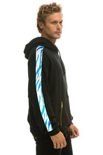 Carregar imagem no visualizador da galeria, TIGER STRIPE RELAXED PULLOVER HOODIE - BLACK // BLUE TIGER Hoodie Aviator Nation
